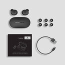 SoundPEATS TrueFree2 Wireless Earbuds Bluetooth 5.0 Headphones in-Ear Stereo IPX7 Waterproof Sports Earbuds, Monaural/Binaural Calls, Single/Twin Mode, Customized Ear Fins, USB-C, 20 Hours Playtime