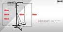 3 in 1 Boxing Punching Bag Stand - 3 Way Station + Speed Ball and Ceiling Ball