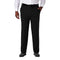 Haggar Men's Cool 18 Pro Classic Fit Flat Front Pant-Regular and Big & Tall Sizes, Black, 42W x 29L