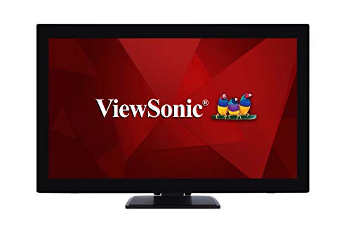 ViewSonic TD2760 27 Inch 1080p 10-Point Multi Touch Screen Monitor with Advanced Ergonomics RS232 HDMI and DisplayPort,Black, 26.0 x 17.5 x 9.4