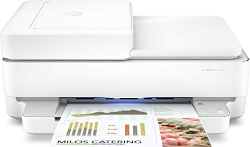 HP Envy 6430e All in One Colour Printer with 3 Months of Instant Ink with HP+, 35 Page Automatic Document Feeder, White