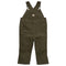 Carhartt Boys Loose Fit Canvas Bib Overall, Olive Green, 4T