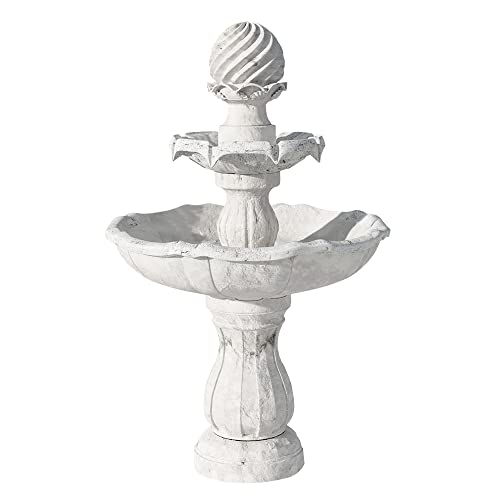 Gardeon Solar Fountain Water Feature Pump Kit Bird Bath Outdoor Indoor Ivory