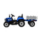 Mazam Kids Ride On Car with Trailer Electric Toy Car Blue