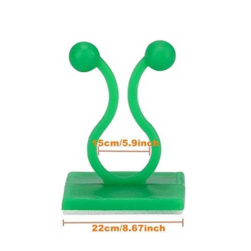 100Pcs Plant Climbing Wall Fixture Clips Vine Clips for Climbing and Hanging Plants (Green)