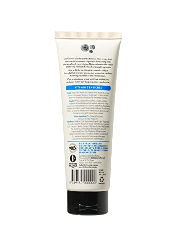 LITTLE URCHIN SPF 50+ Natural Clear Zinc Sunscreen 100g - Australian Made Reef Friendly Suitable For Sensitive Skin