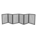 PaWz Dog Gates Pet Gates Indoor Foldable Dog Fence Puppy Safety Stair Barrier Security Door, Height 1.4M,Grey