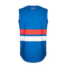 Western Bulldogs Junior Youths Kids AFL Auskick Jumper Guernsey Jersey Shorts Socks Playing Pack with Football Size 6