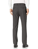 Haggar Mens HD00660 J.m Stretch Superflex Waist Slim Fit Flat Front Dress Pant Casual Pants - Gray - 33W x 30L
