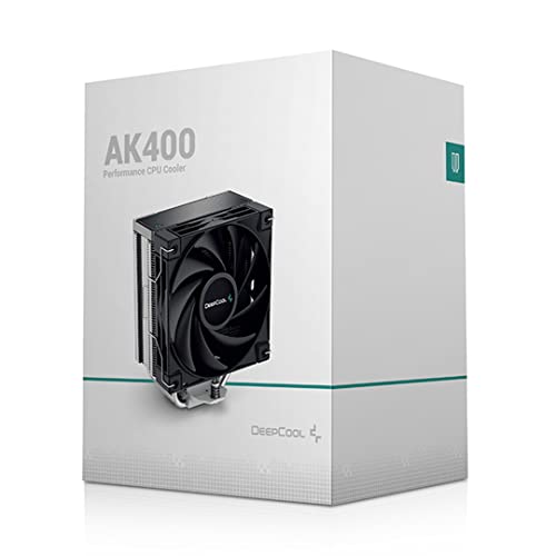 DeepCool AK400 Performance CPU Cooler, 4 Heat Pipe Tower, High-Performance FDB Fan, 220W Heat Dissipation, Intel LGA1700/1200/1151/1150/1155 AMD AM4