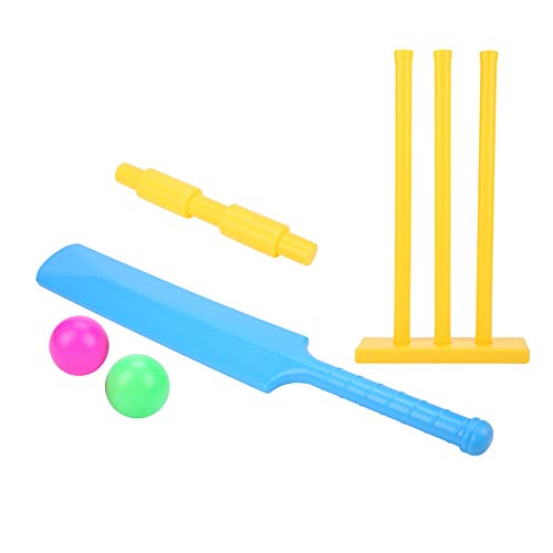 Cricket Set, Kids Cricket Set, Including 1 Bat, 1 Batting Board, 2 Ball, Good for Children for Playing Outside at Yard, Beach or Park