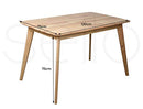 Levede Dining Table Coffee Tables Industrial Wooden Kitchen Modern Natural Oak