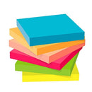 ZCZN 6 Bright Colour Sticky Notes, 76 x 76 mm, 100 Sheets/Pad, Sticky Issue is Improved, 12 Pads