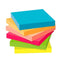 ZCZN 6 Bright Colour Sticky Notes, 76 x 76 mm, 100 Sheets/Pad, Sticky Issue is Improved, 12 Pads