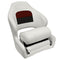 Wise 8WD3315-1009 Deluxe Pontoon Series Bucket Seat with Bolster, White/Red/Charcoal