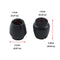 Antrader 24pcs Silicone Black Furniture Pads with Felt Pads Floor Protectors Non-slip Sofa Chair Table Glides Feet Caps Fit Round Diameter 6/16 to 5/8 (1.2-1.6cm)