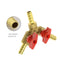 5/16Inch/8mm Y Shut Off Ball Valve Brass Hose Fitting Splitter Y 3 Way Pipe Connector Adapter for Oil Fuel Water