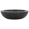 'vidaXL Handmade Marble Sink in Black, Sturdy Natural River Stone Bathroom Basin, Rectangular Shaped Washroom Centerpiece, Dimensions 40 x 12 cm