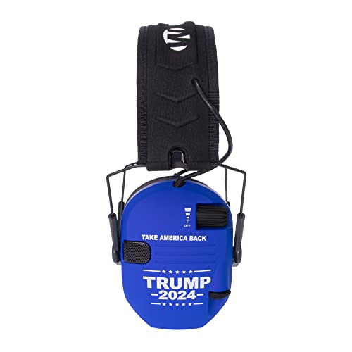 Walker's's Razor Slim Shooting Hunting Protection Electronic Earmuffs - Take America Back Series (Trump 2024)