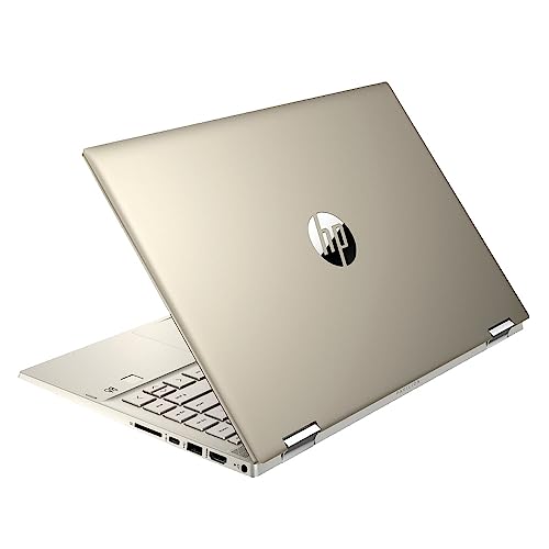 HP Pavilion X360 2-in-1 14" FHD IPS Touch-Screen Laptop Computer, Intel 11th Generation Core i5-1135G7, 8GB Memory, 256GB NVMe SSD, Intel Iris Xe Graphics, Windows 11 Home, Warm Gold - 14-dw1013dx