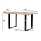 Christopher Knight Home 313410 Dining Table, Black + Natural