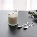 20pcs Metal Candle Wick Centering Devices, Silver Stainless Steel Candle Wick Holder for Candle Making