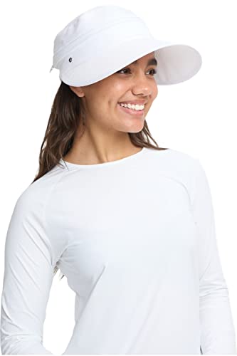 Solbari UPF 50+ Sun Protection Wanderlust Visor - one Size - UV Protection, Sun Protective (White)