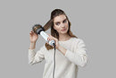 Remington Hydraluxe Volumising Blow Dry Brush, AS8901AU, 1200W, 2-In-1 Hair Dryer and Volumiser, Hot Air Brush, Moisture Lock Ceramic-Coated Oval Barrel, 3 Heat & 2 Speed Settings, White