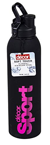 Decor Stainless Steel Soft Touch Water Drink Bottle, 750 ml, Assorted