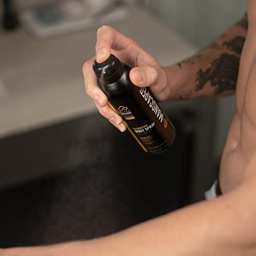 MANSCAPED™ UltraPremium Hydrating Body Spray, Non-Greasy Quick Drying Spray-On Moisturizer Formula with Red Algae and Hyaluronic Acid for Skin Hydration (6 oz Aluminum Bottle)