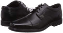 Rockport Men's Taylor Cap Toe Business Shoe, Black Leather, US 10