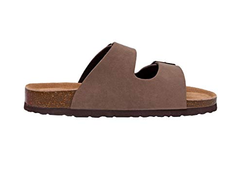 Women's Cushionaire, Lane Slide Sandals Brown 7.5 M