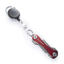 KeySmart Retractable Carabiner - Belt Clip Key Ring and Snap Badge Reel (1-Pack)