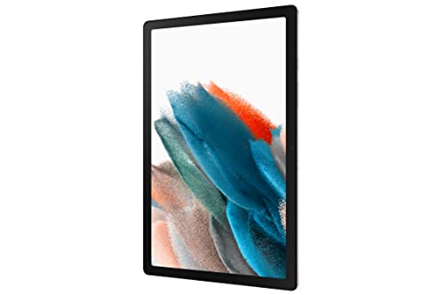 Samsung Galaxy Tab A8 Android Tablet, 10.5” LCD Screen, 32GB Storage, Long-Lasting Battery, Samsung Kids Content, Smart Switch, Expandable Memory, Silver, Amazon Exclusive