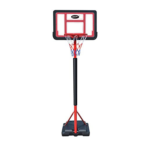 Genki 1.05-1.65m Kids Portable Basketball Hoop Stand System Backboard Net Ring Ball Set