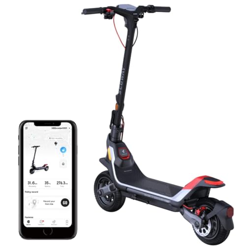 Segway Ninebot Electric KickScooter P100SE, 100 km Long Range, Max Speed 25km/h, Disc Brake & Electric Brake, Commuting E-Scooter for Adults, Black