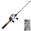 Zebco 33 Platinum Spincast Reel and Fishing Rod Combo, 5-Foot 6-Inch 2-Piece Fiberglass Rod, Comfortable Dual EVA/Cork Rod Handle, Instant Anti-Reverse Clutch, Includes 3-Piece Tackle Kit, Silver