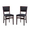 (Espresso) - Linon Keira Padded Folding Dining Chairs - Set of 2