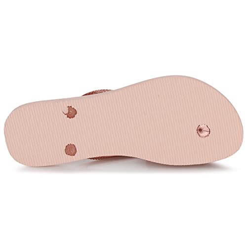 Havaianas Girls' Slim Organic Ballet Rose Gold Blush Pink Flip Flops, Ballet Rose Golden Blush Pink, 35/36 EU