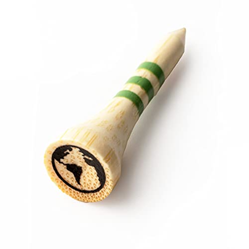 Green Swing 38mm Bamboo Golf Tees Green