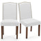 Dining Chairs Set of 2, Kitchen Chairs, Modern Upholstered Fabric Dining Room Chair with Nailhead Trim and Wood Legs, Mid-Century Accent Dinner Chair for Living Room, Kitchen