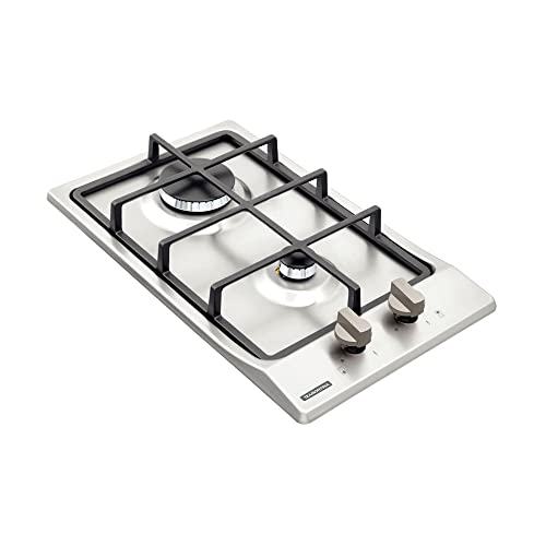 Tramontina Prime Line Domino 2GX HE Safestop 30 Stainless Steel Gas Cooktop