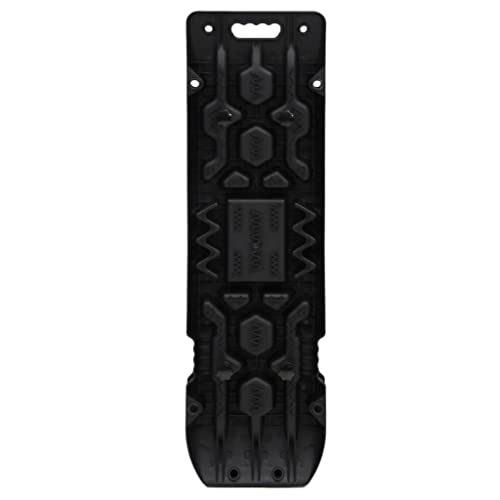 vidaXL Traction Boards - Durable Reinforced Nylon, Non-Slipping Teeth Design, 10 Tonne Load Capacity, Integrated Jack Base and Portable Handle - Black