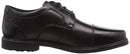 Rockport Men's Taylor Cap Toe Business Shoe, Black Leather, US 10