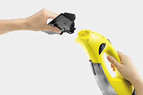 Kärcher Battery Window Vacuum Cleaner WV 2 Plus N (Battery Life: 35 Minutes, 2x Interchangeable Suction Nozzles, Wide and Narrow, Spray Bottle with Microfibre Cover, Window Cleaner Concentrate 20 ml)
