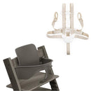 Tripp Trapp Baby Set from Stokke, Hazy Grey - Convert The Tripp Trapp Chair into High Chair - Removable Seat + Harness for 6-36 Months - Compatible with Tripp Trapp Models After May 2006