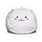 Furry Bean Bag Cover, Creative Kids Bean Bag Chair Cover, Faux Fur Bean Bag for Toddler, Teens and Adults 32x32x18in (Pinky Cat)