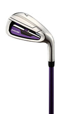 Precise Top Line Ladies Purple Right Handed M5 Golf Club Set, 460cc Driver, 3 Wood, 21* Hybrid, 5, 6, 7, 8, 9, PW Stainless Steel Irons, Putter, Graphite Shafts for Woods & Irons +Stand Bag + 3 Covers