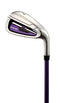 Precise Top Line Ladies Purple Right Handed M5 Golf Club Set, 460cc Driver, 3 Wood, 21* Hybrid, 5, 6, 7, 8, 9, PW Stainless Steel Irons, Putter, Graphite Shafts for Woods & Irons +Stand Bag + 3 Covers