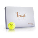 Trust Bison V, Model K5 2020, Urethane Covered, Swing Speed 95-105mph, 3 Piece Golf Ball, 1 Dozen-Yellow